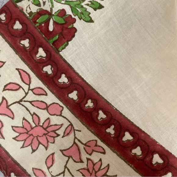 Tuckernuck Beach Blush Chandelier Elena Top Blouse Shirt-Women’s XS-Cream/Maroon - Picture 10 of 10